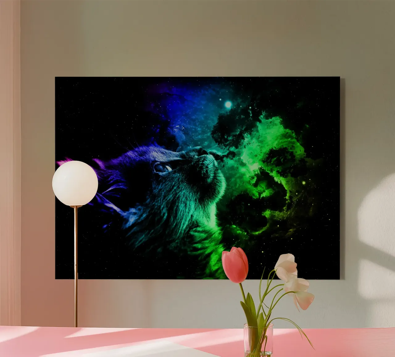 Cat Galaxy plexiglass da Mateo