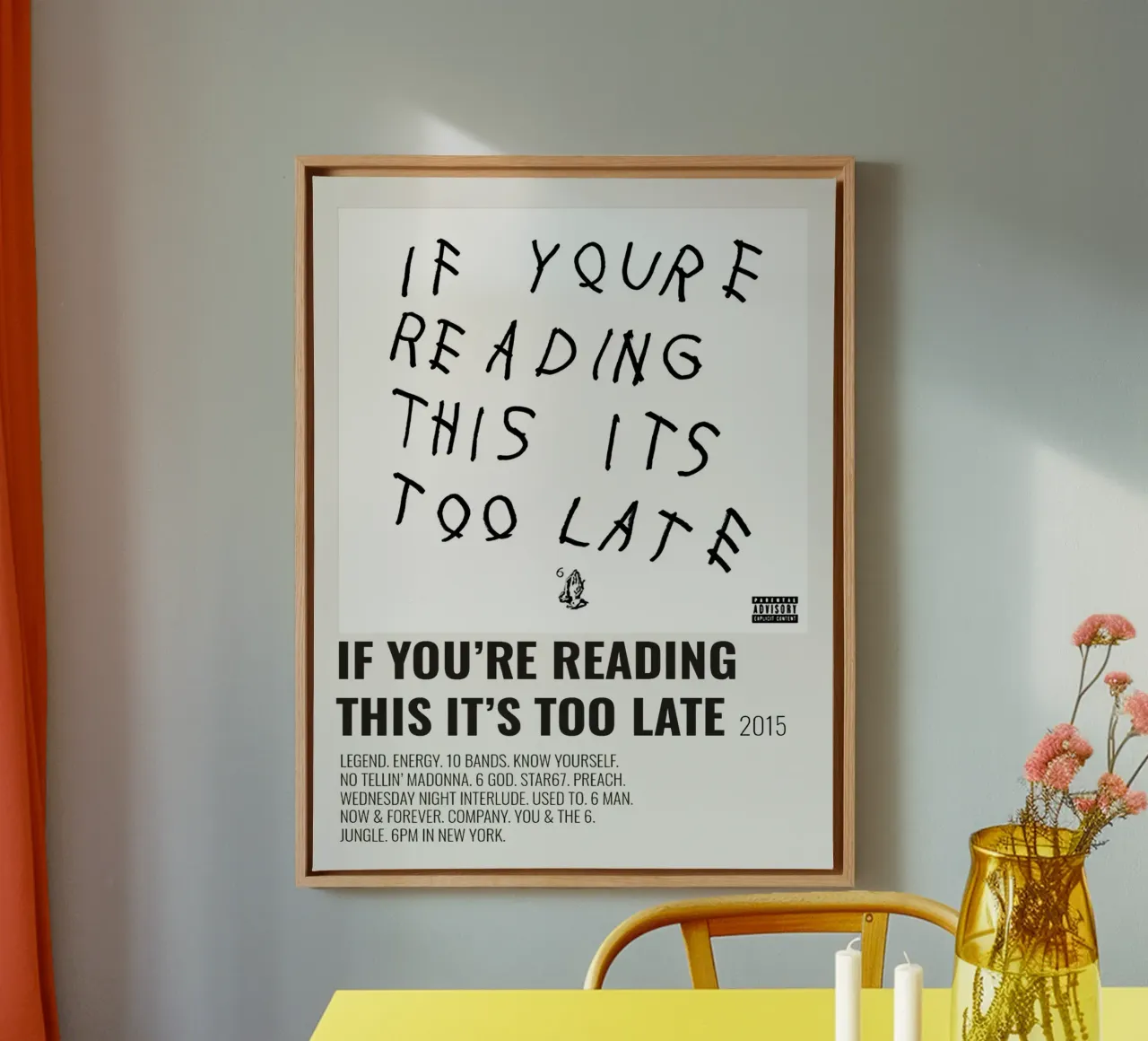 Drake If You're Reading This It's Too Late Leinwand von Roronoa7