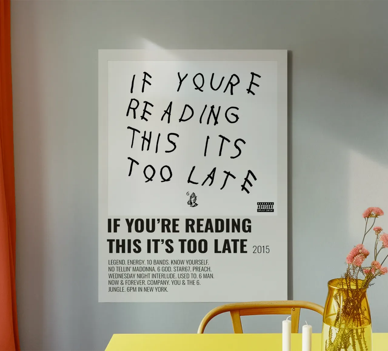 Drake If You're Reading This It's Too Late tela da Roronoa7
