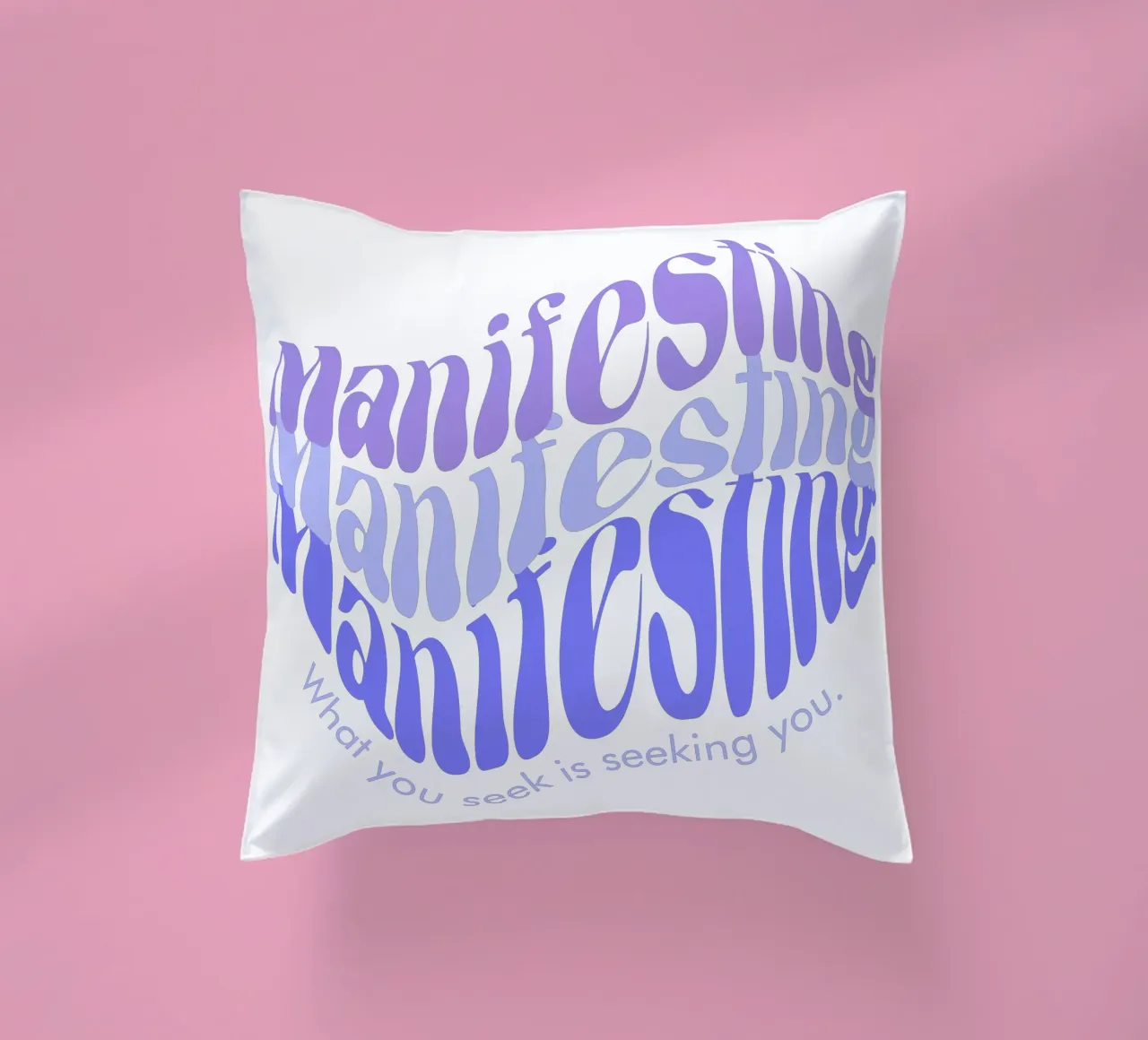 Manifesting cuscino da milsgan