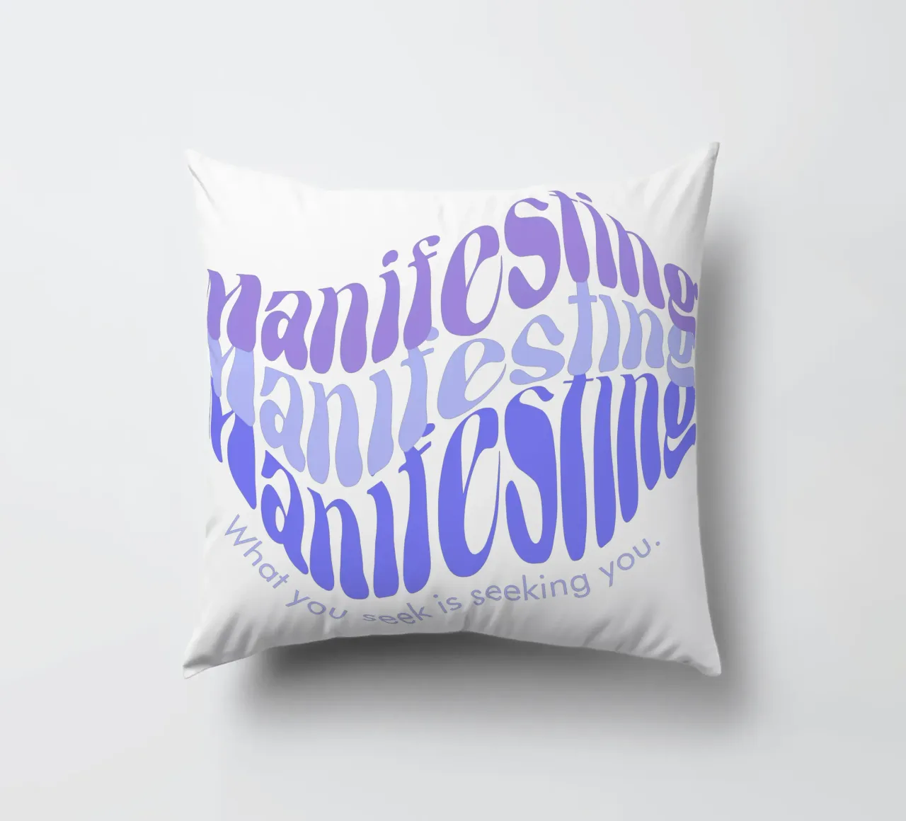Manifesting cuscino da milsgan