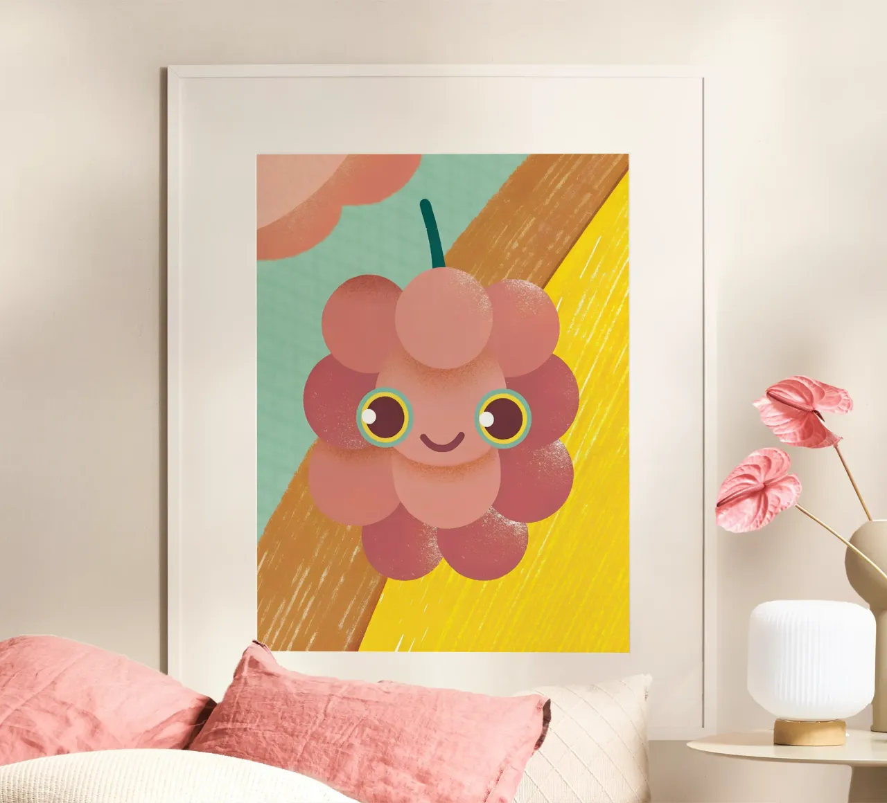 Cute Grape poster by LOYAL SHOP