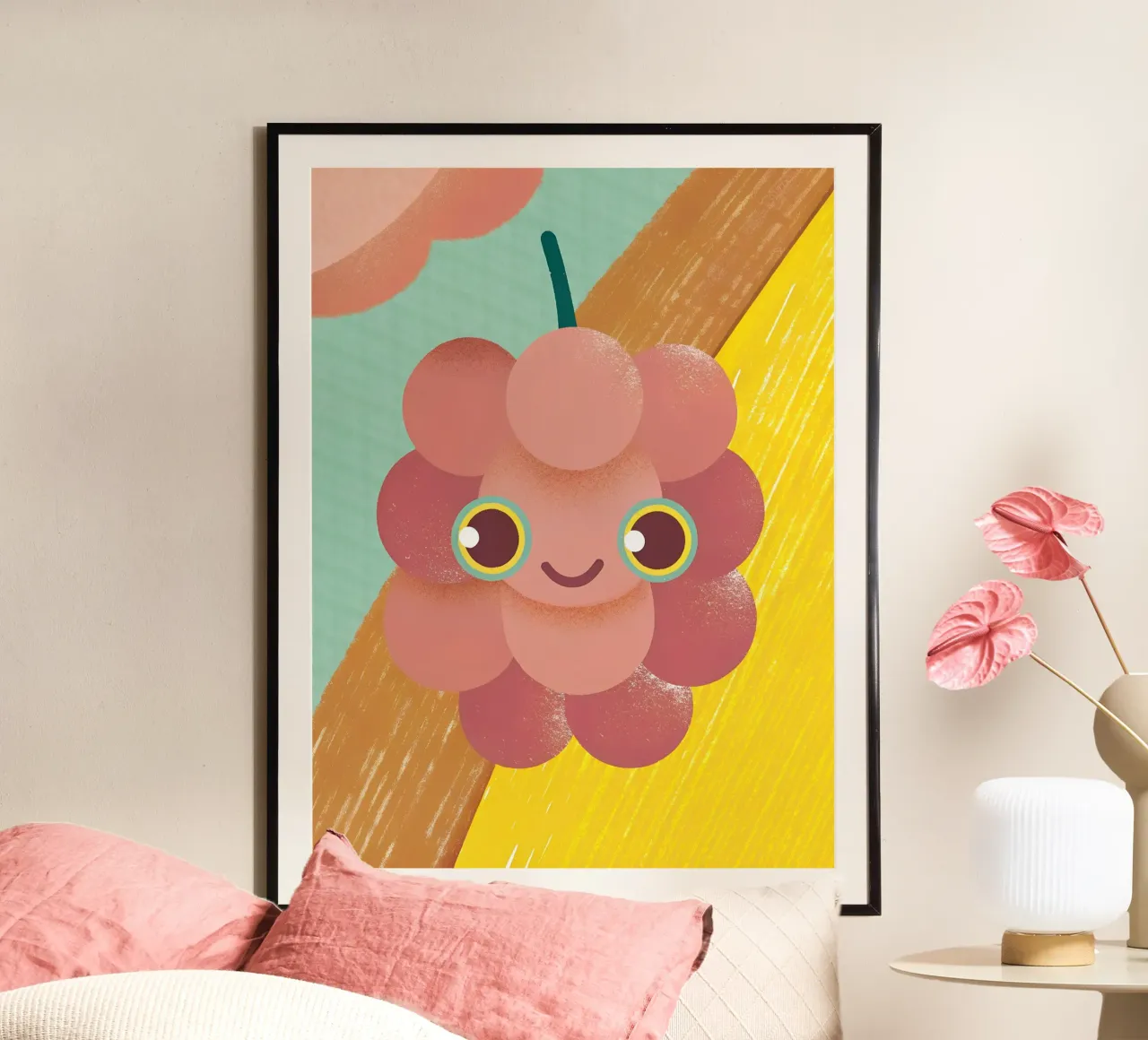 Cute Grape poster by LOYAL SHOP