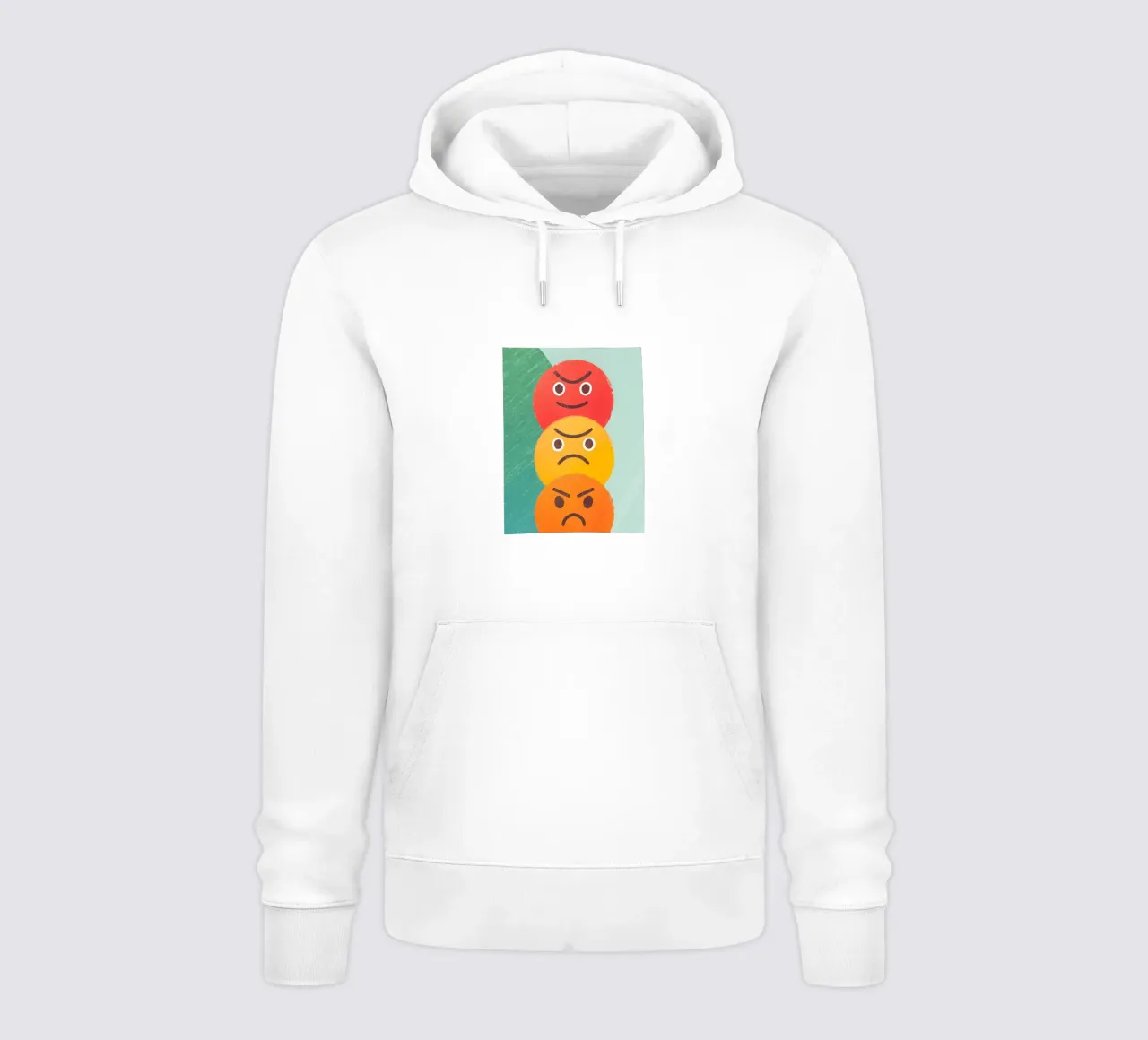 Espressione del viso arrabbiato felpa con cappuccio da LOYAL SHOP