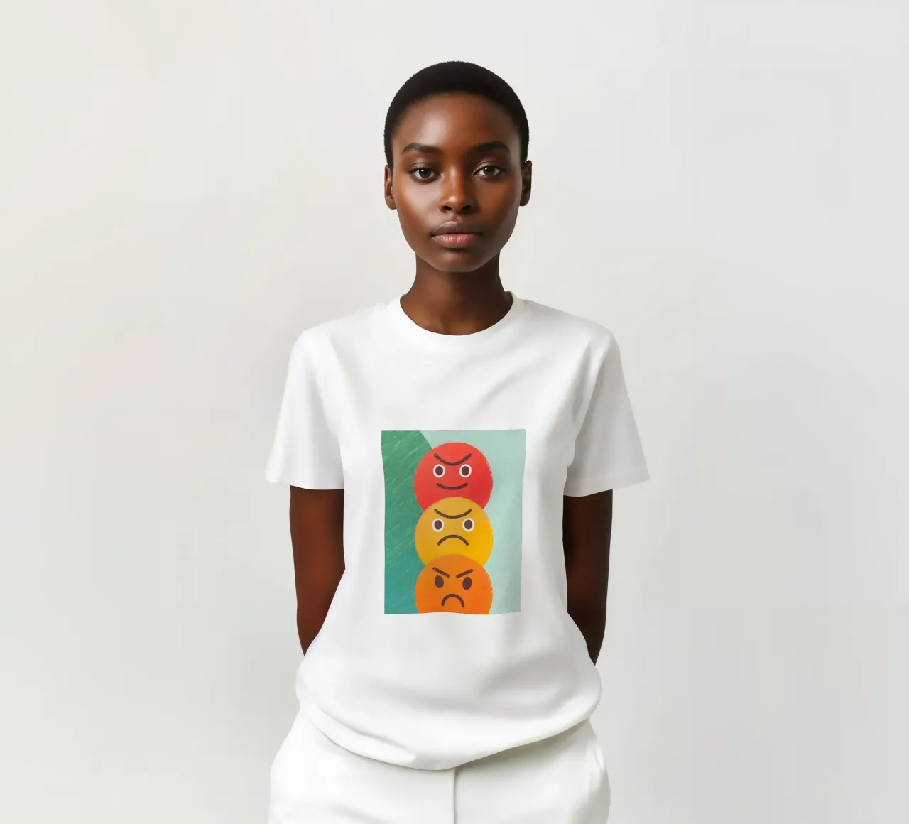 Espressione del viso arrabbiato t-shirt da LOYAL SHOP