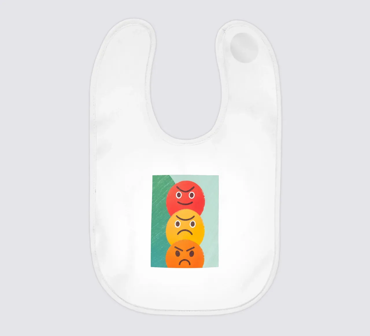 Espressione del viso arrabbiato bavaglino da LOYAL SHOP