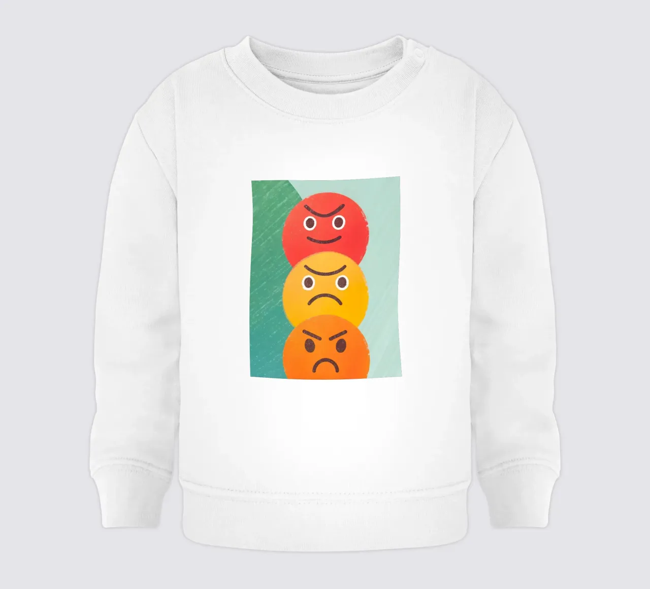 Espressione del viso arrabbiato felpa neonato da LOYAL SHOP