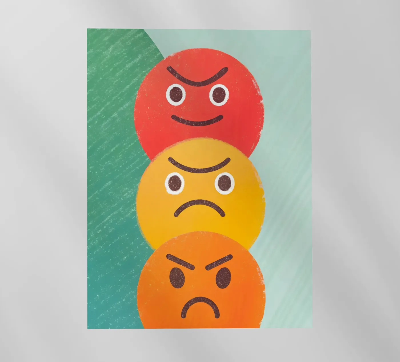 Espressione del viso arrabbiato pellicola backlit da LOYAL SHOP