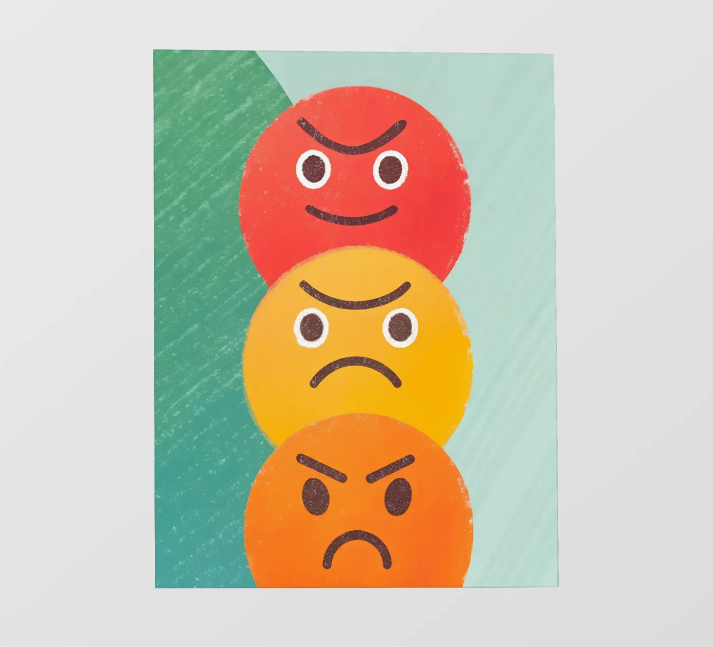 Espressione del viso arrabbiato pellicola backlit da LOYAL SHOP