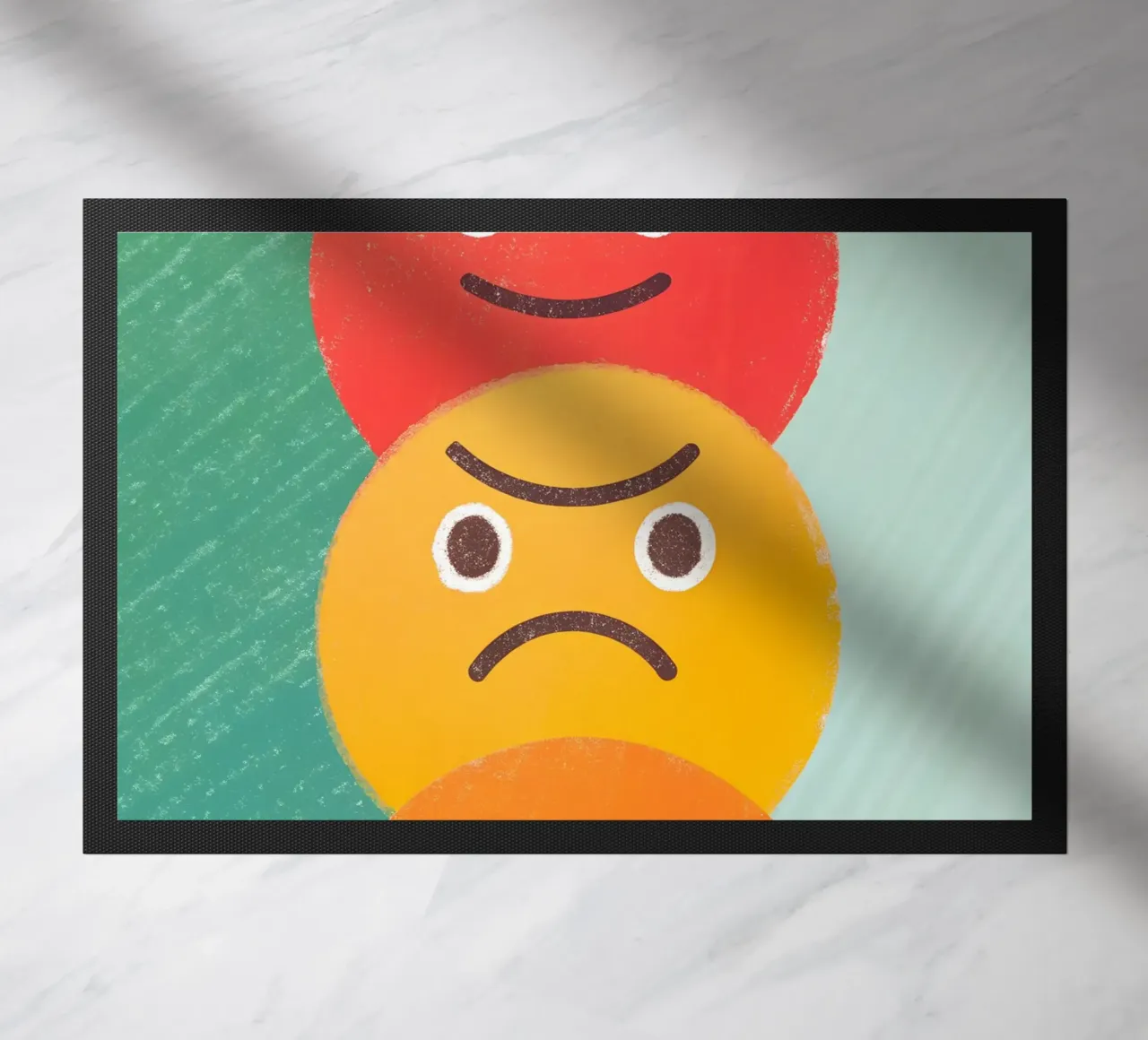 Espressione del viso arrabbiato zerbino da LOYAL SHOP