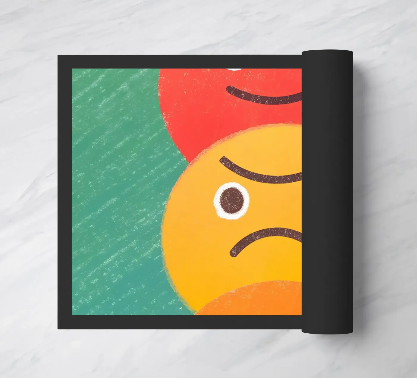 Angry Face Expression doormat by LOYAL SHOP
