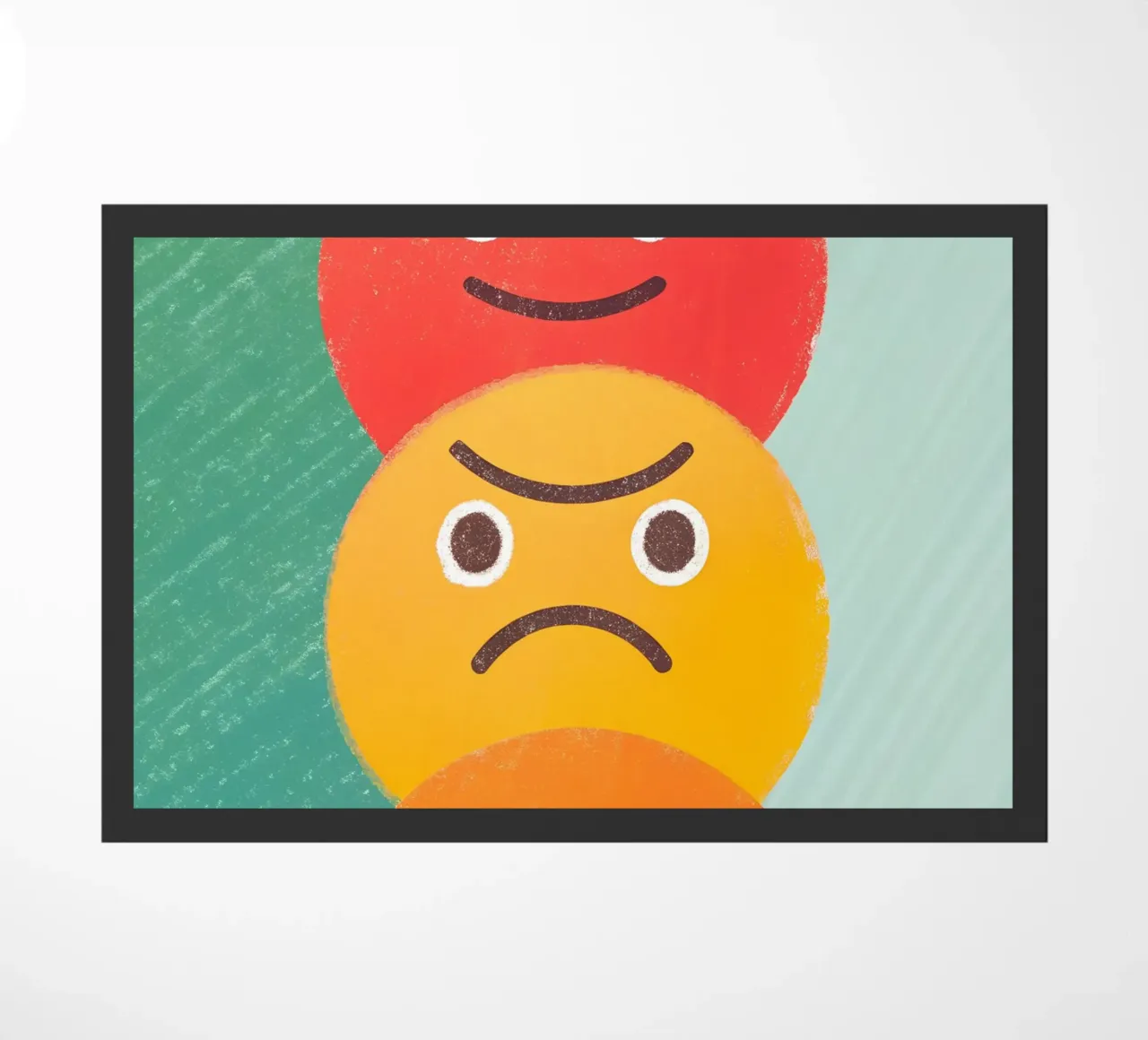 Espressione del viso arrabbiato zerbino da LOYAL SHOP