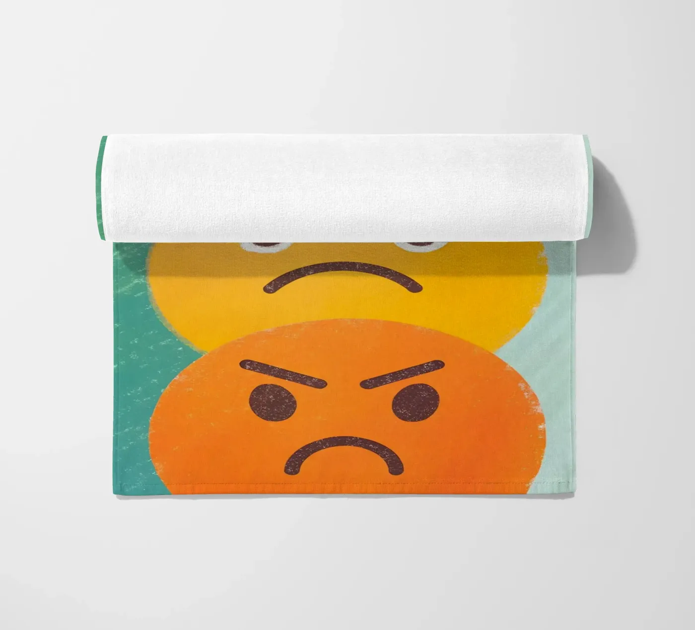 Espressione del viso arrabbiato telo mare da LOYAL SHOP