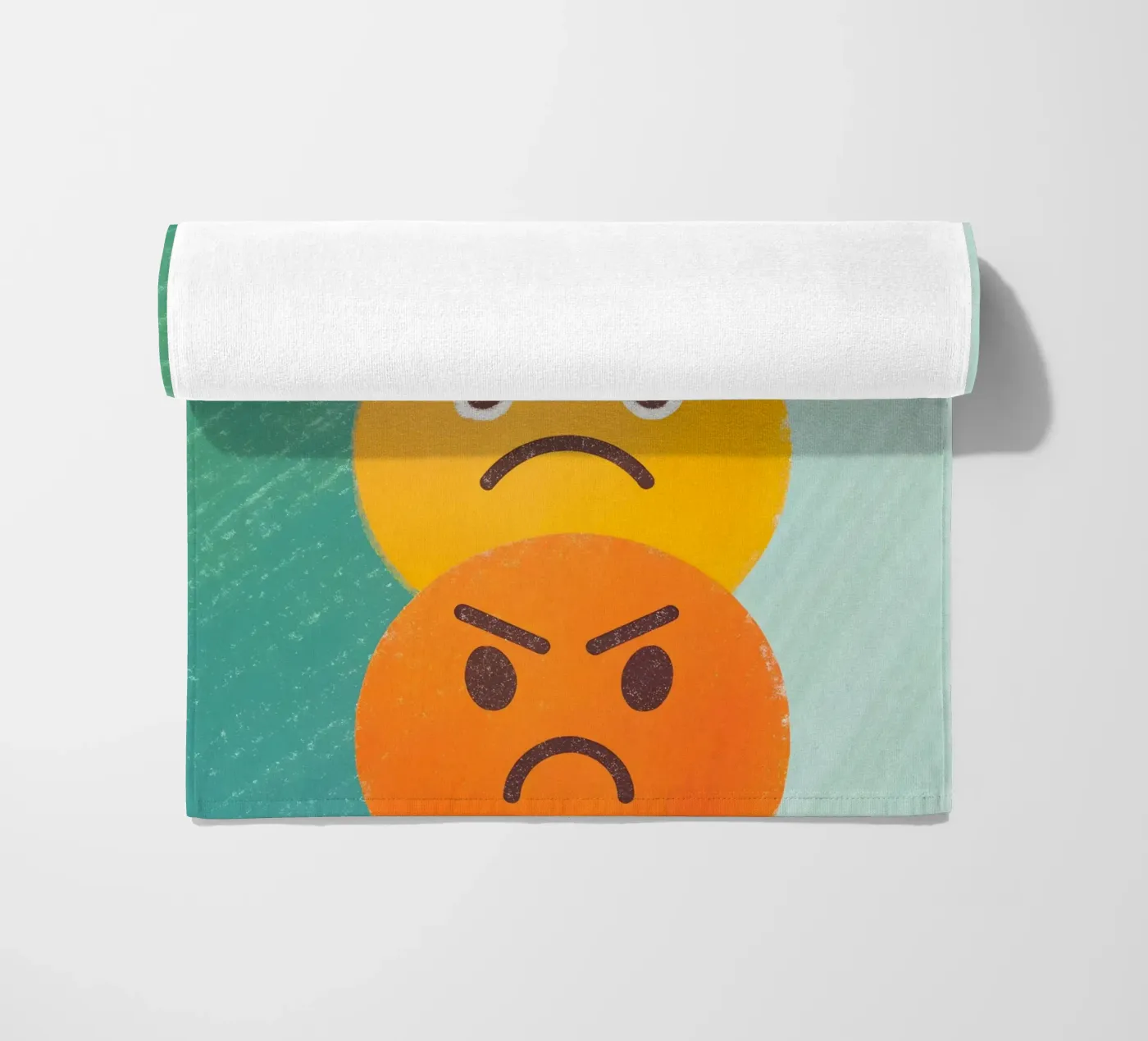 Espressione del viso arrabbiato telo mare da LOYAL SHOP