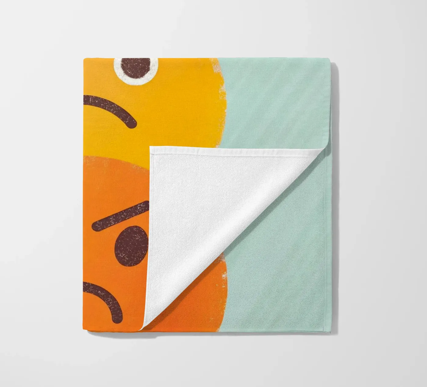 Espressione del viso arrabbiato telo mare da LOYAL SHOP