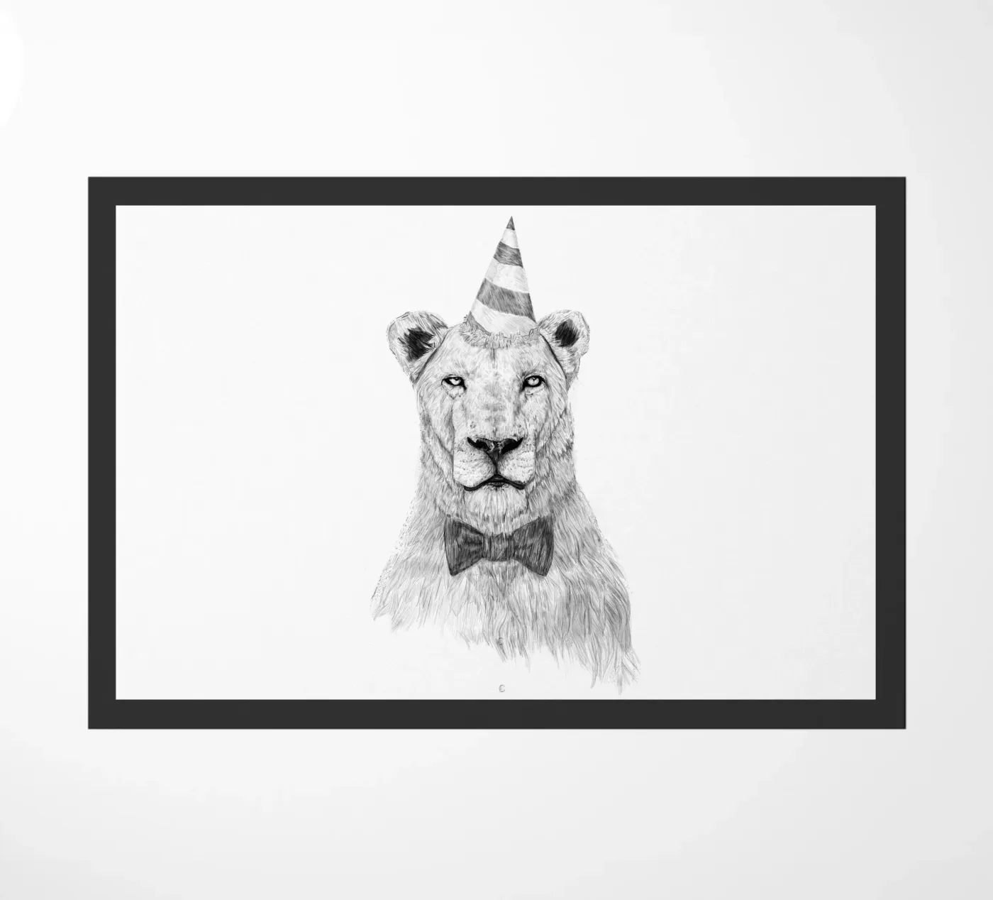 Get the party started doormat by Balazs Solti