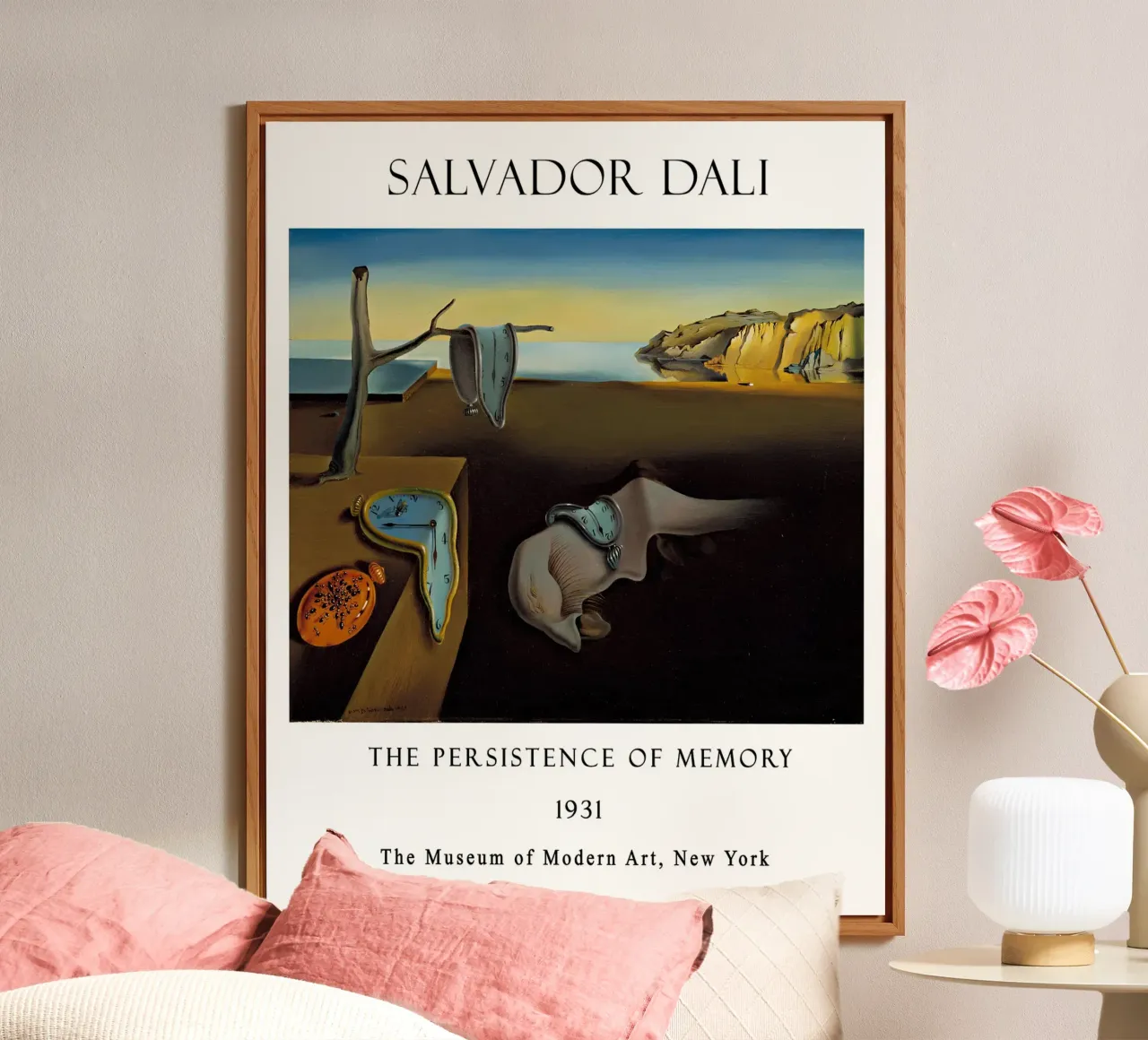 Dalí's Persistence of Memory Melting Clocks Print alu-dibond by MyMuseum