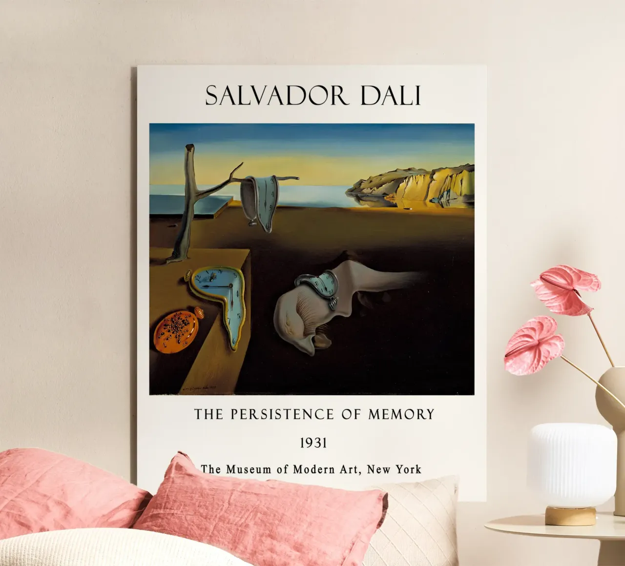 Dalí's Persistence of Memory Melting Clocks Print alu-dibond by MyMuseum