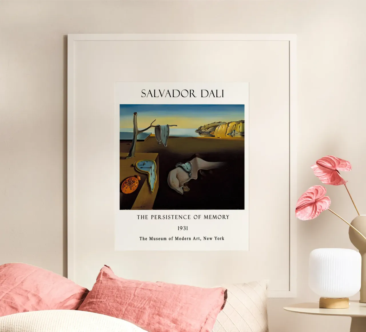 Dalí's Persistence of Memory Melting Clocks Print poster by MyMuseum