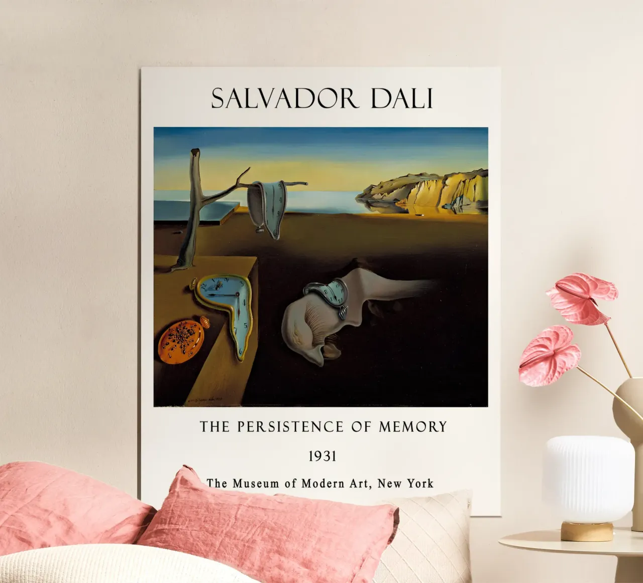 Dalí's Persistence of Memory Melting Clocks Print poster by MyMuseum