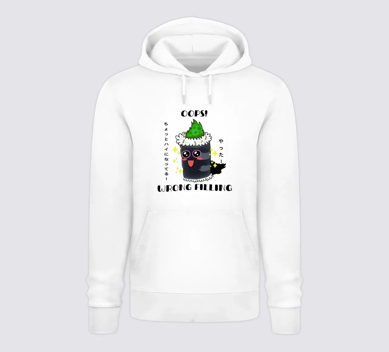 Rotolo di sushi verde felpa con cappuccio da sillyindustries
