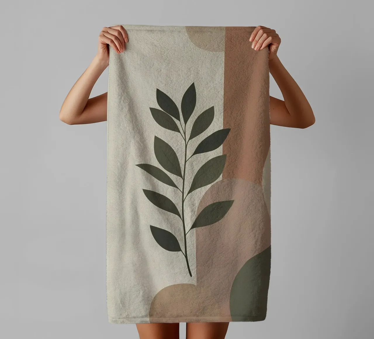 Leafy Simplicity towel by Bloom And Brush