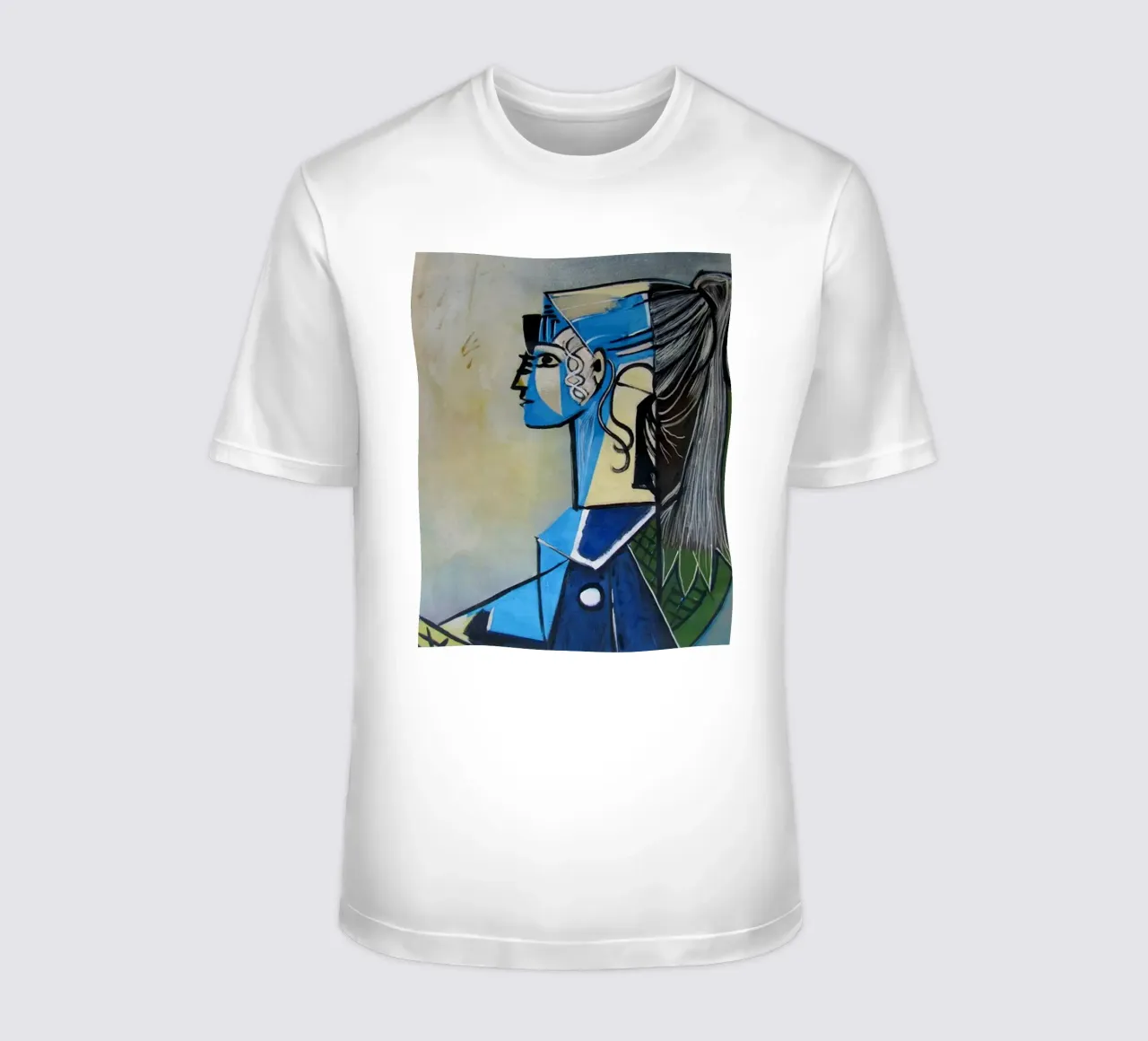 donna in abito blu t-shirt da eternal nino