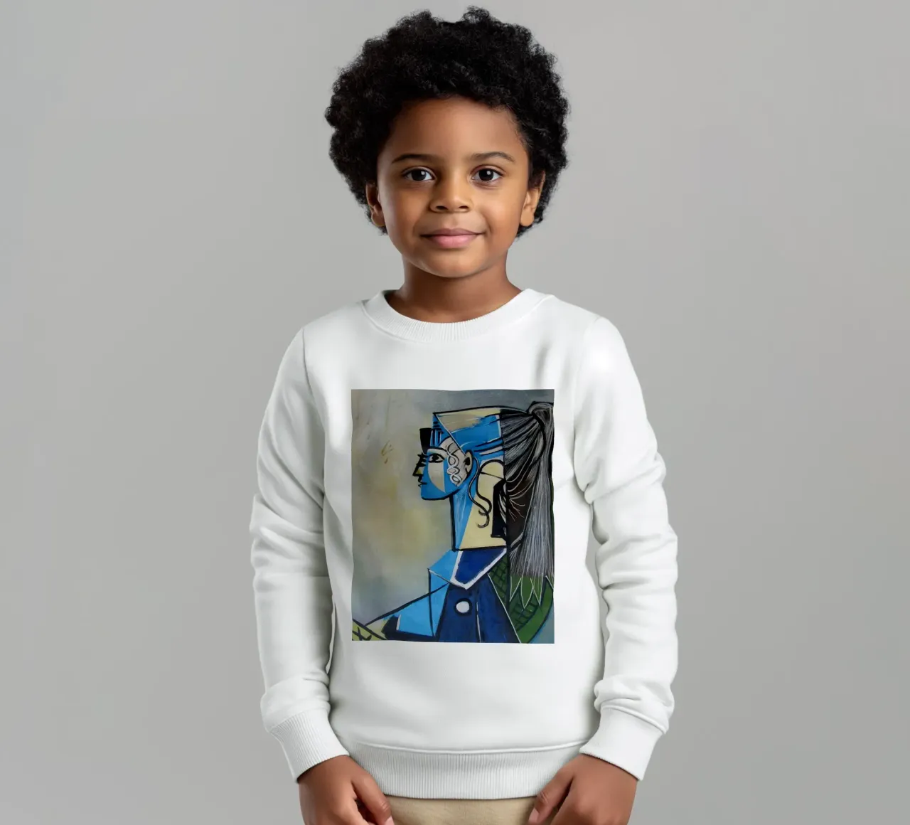 donna in abito blu felpa bambino da eternal nino
