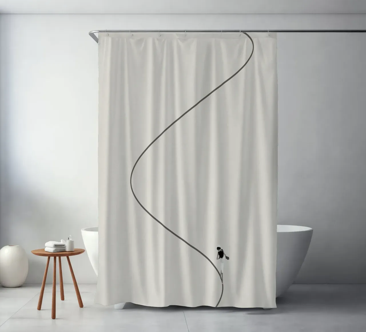 Begeleiding nodig 2 douchegordijn van Maarten Léon