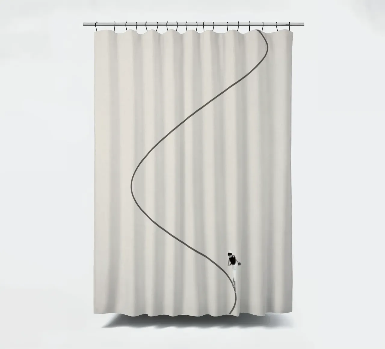 Begeleiding nodig 2 douchegordijn van Maarten Léon