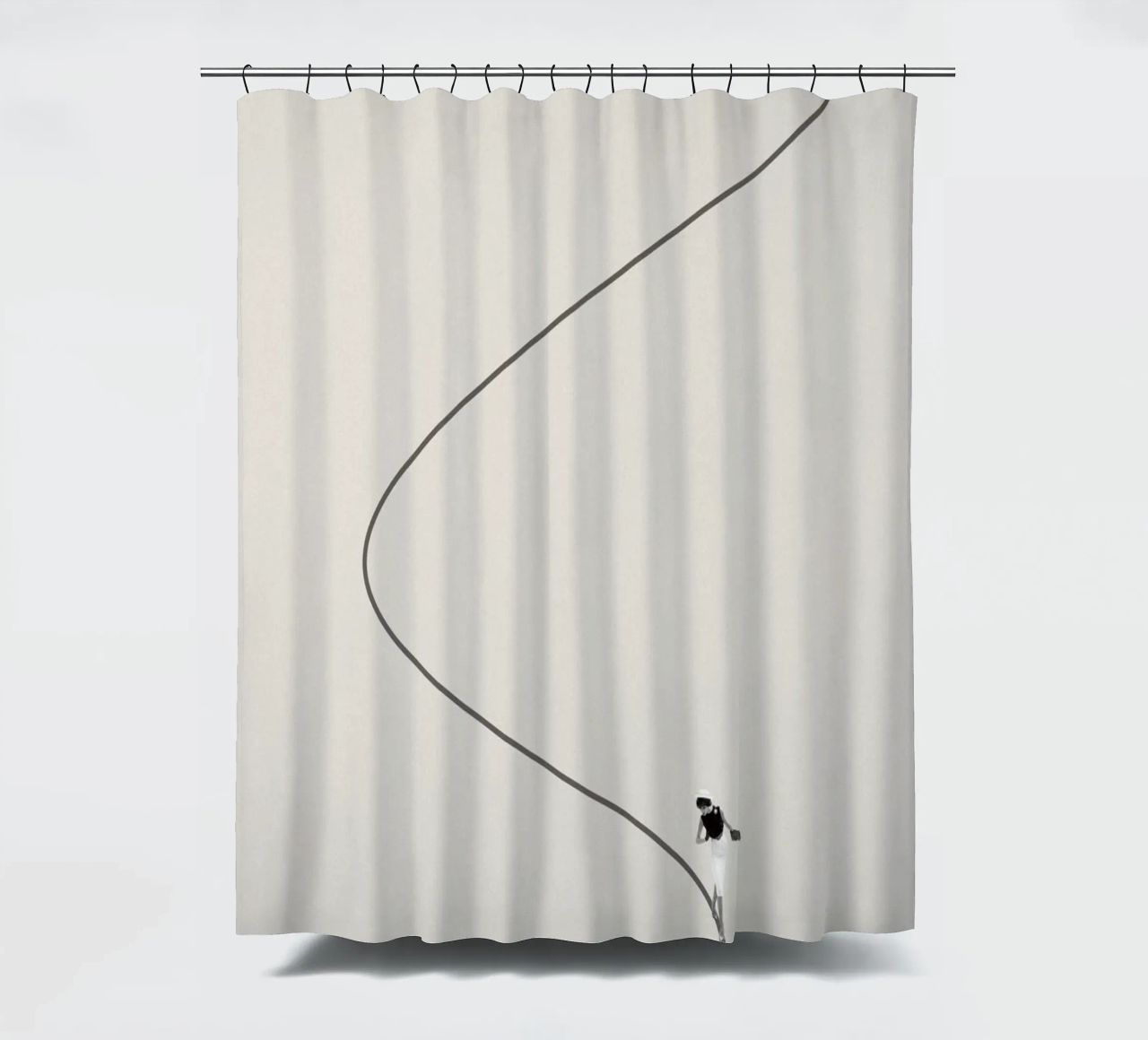 In need of Guidance 2 shower curtain by Maarten Léon