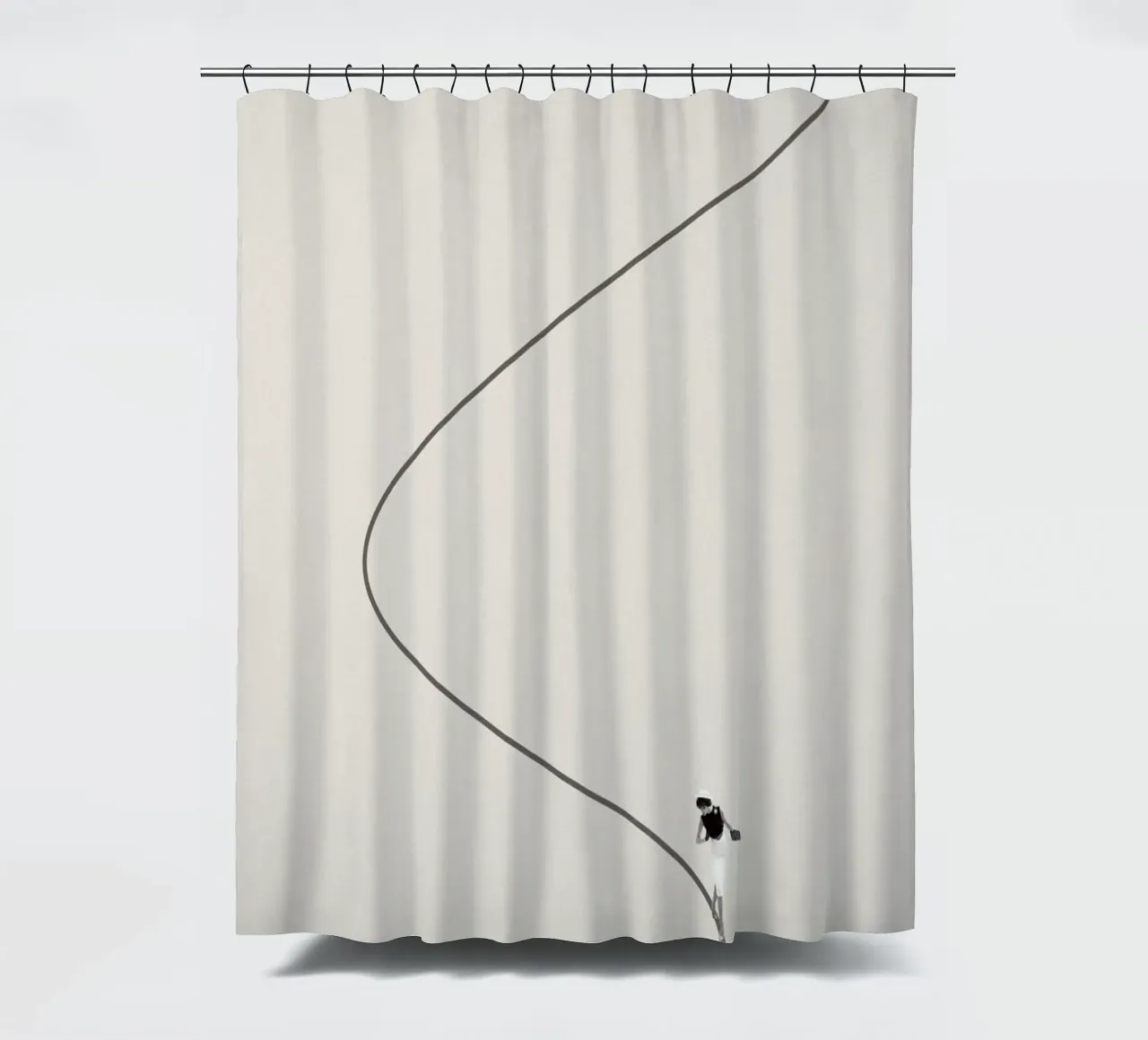 Begeleiding nodig 2 douchegordijn van Maarten Léon