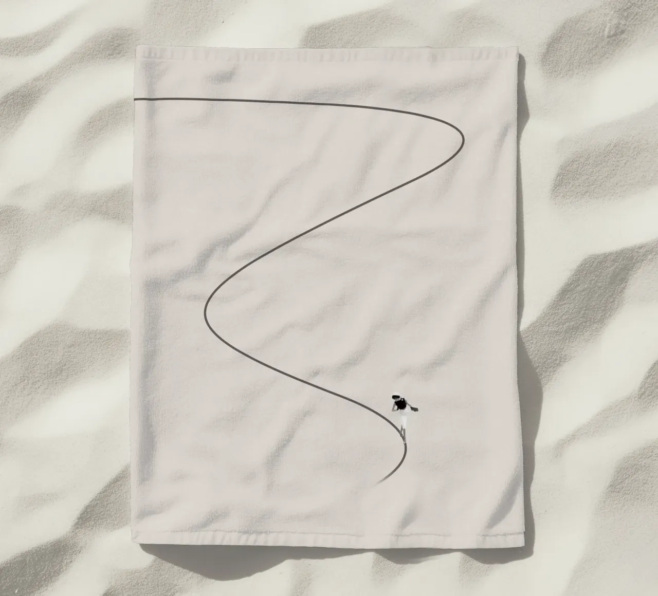 In need of Guidance 2 beach towel by Maarten Léon