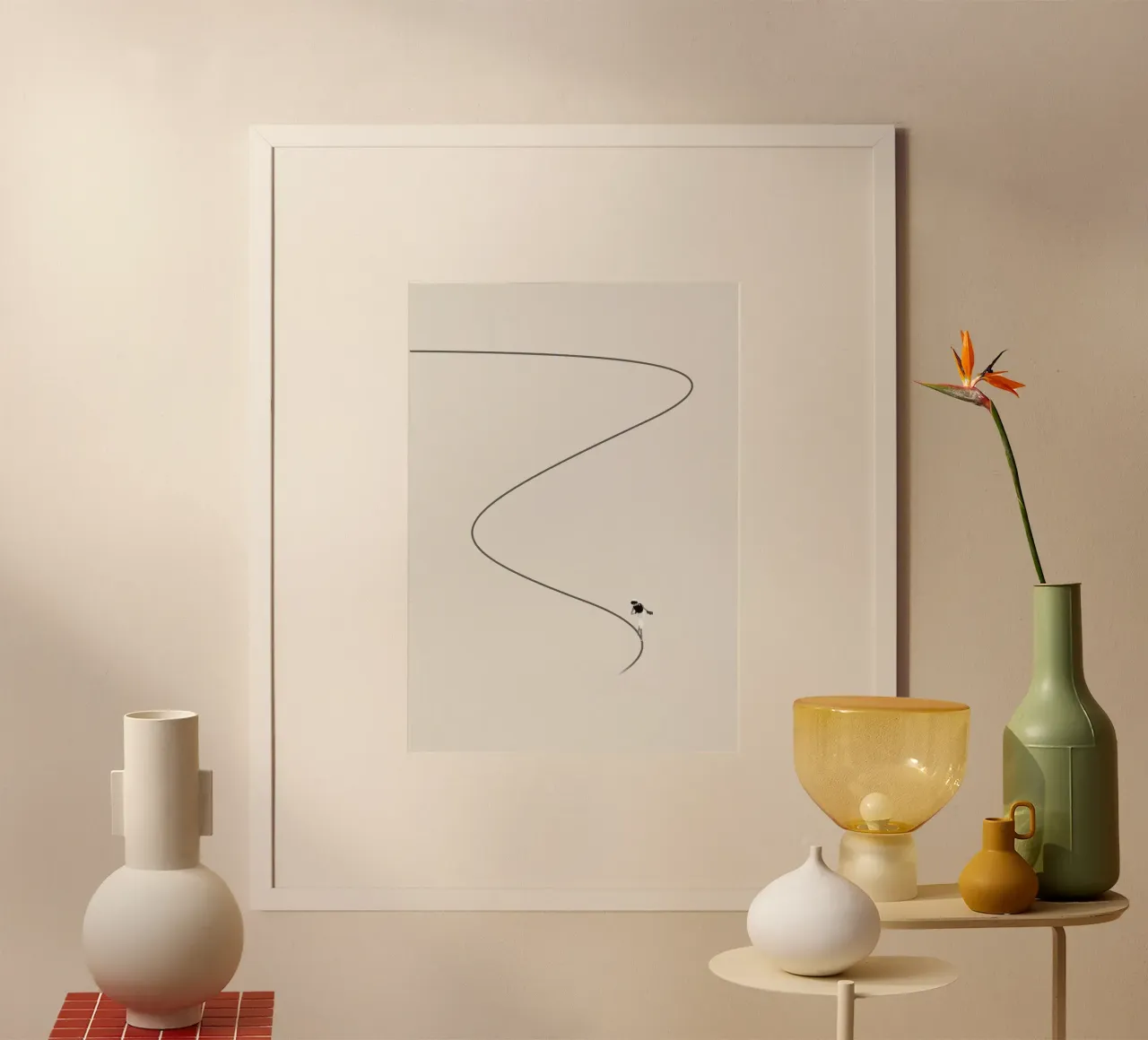 Necessità di orientamento 2 poster con telaio in legno da Maarten Léon