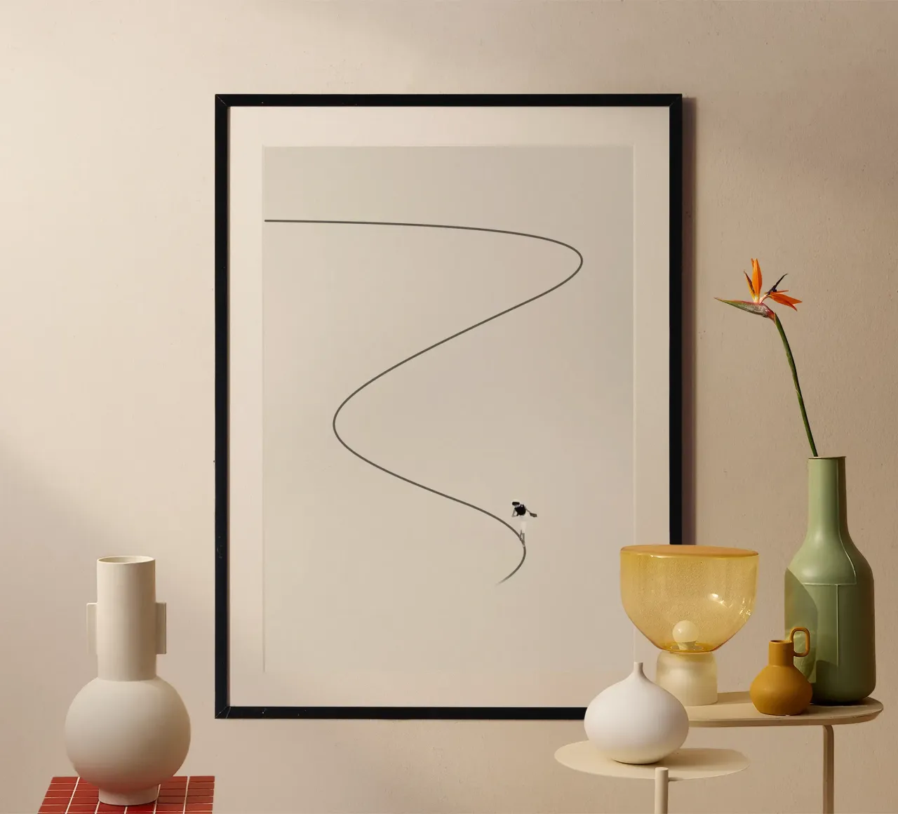 Necessità di orientamento 2 poster con telaio in legno da Maarten Léon