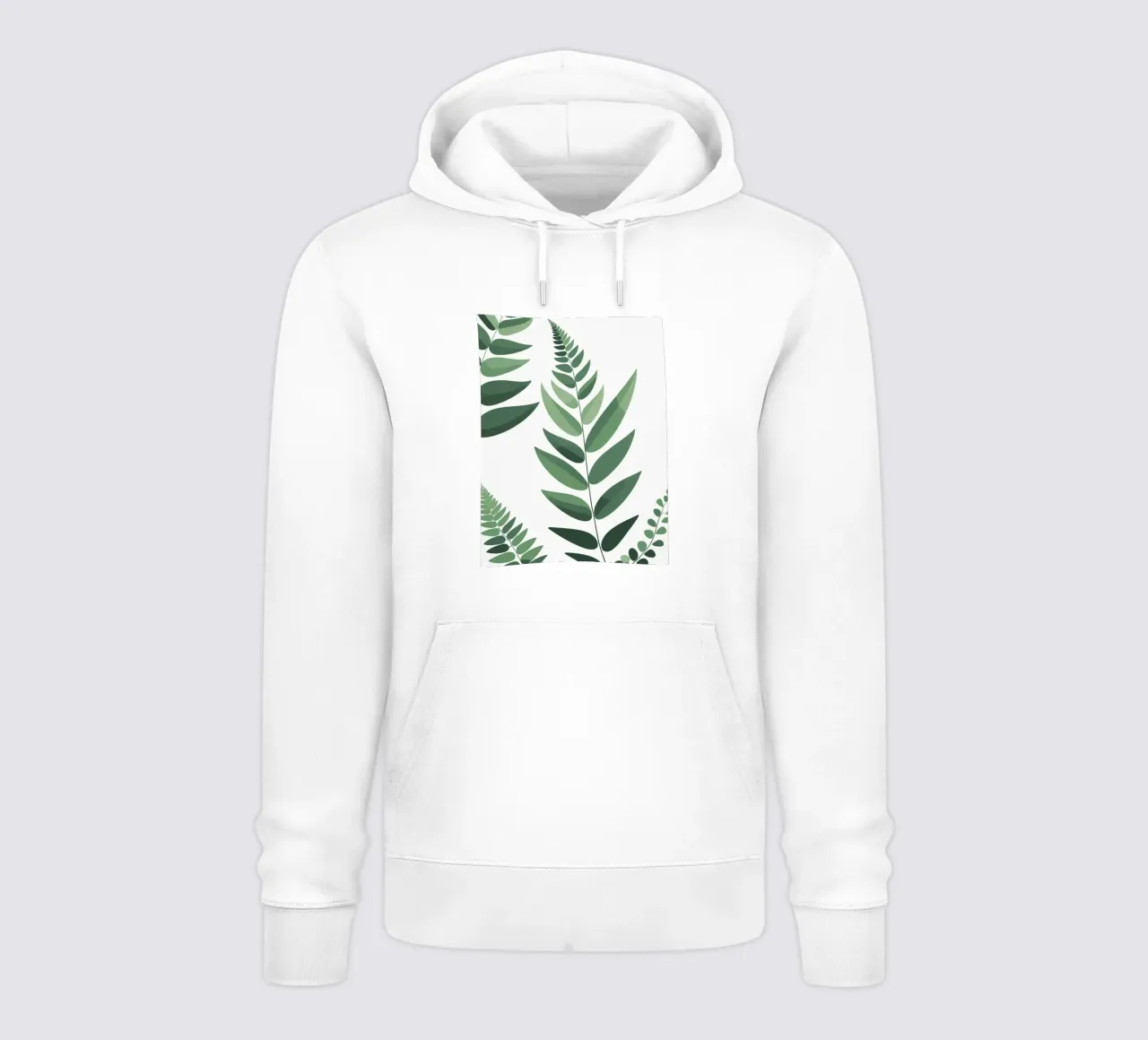 Forma astratta di felce geometrica felpa con cappuccio da Botanical Gallery