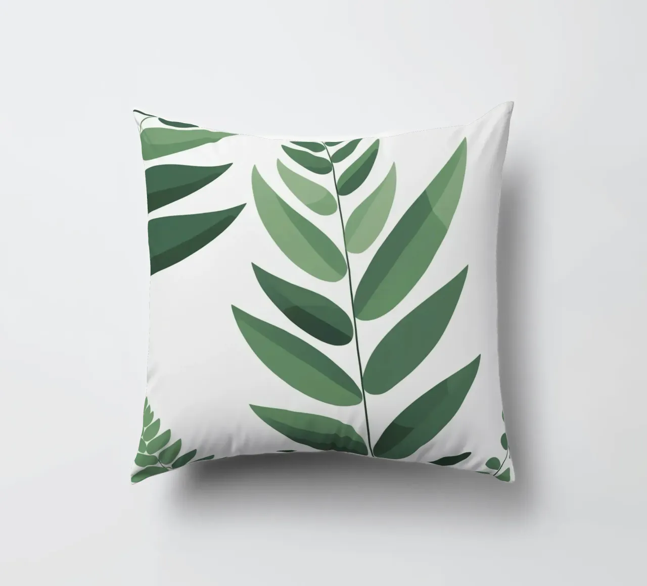 Forma astratta di felce geometrica cuscino da Botanical Gallery