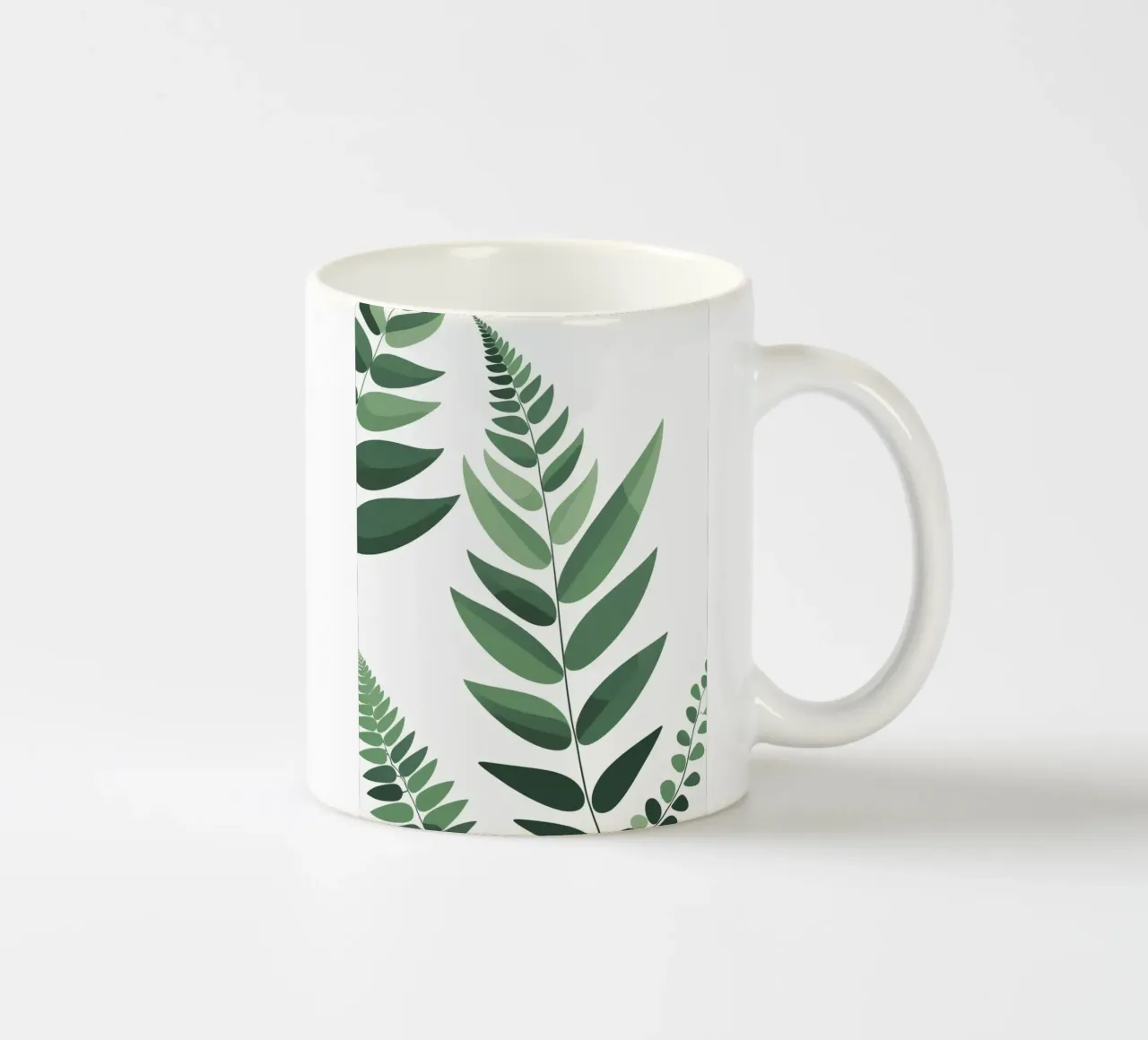 Forma astratta di felce geometrica tazza in ceramica da Botanical Gallery