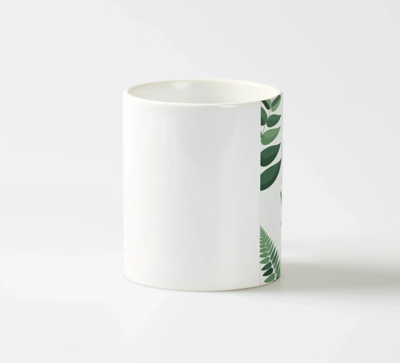 Forma astratta di felce geometrica tazza in ceramica da Botanical Gallery