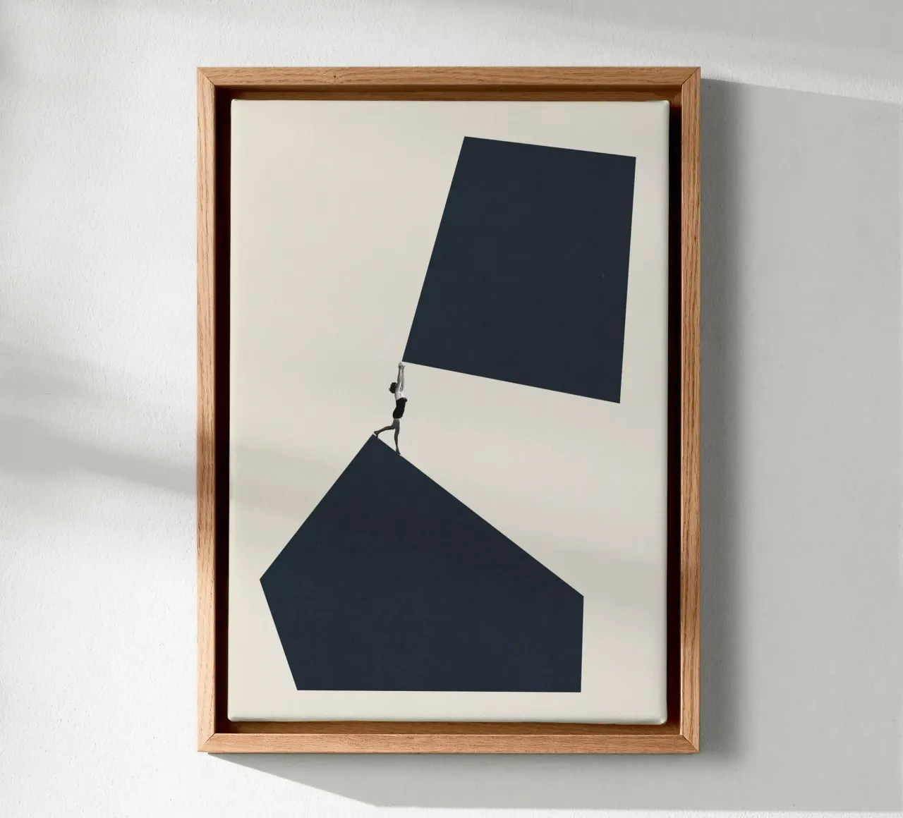 Arrivare più in alto tela con Cornice a cassetta da Maarten Léon