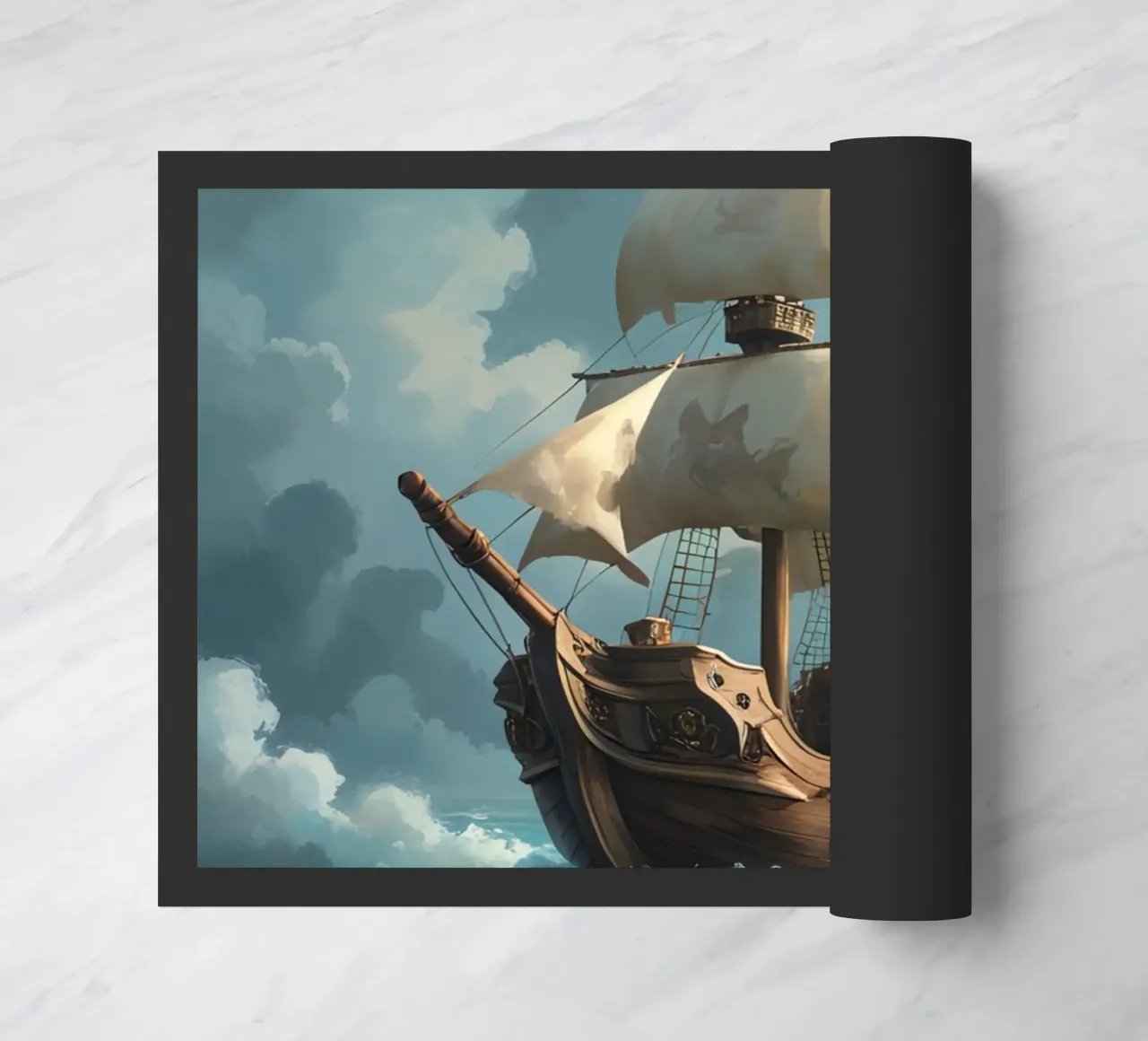 Galeone che naviga in mare aperto zerbino da DesignDoodle