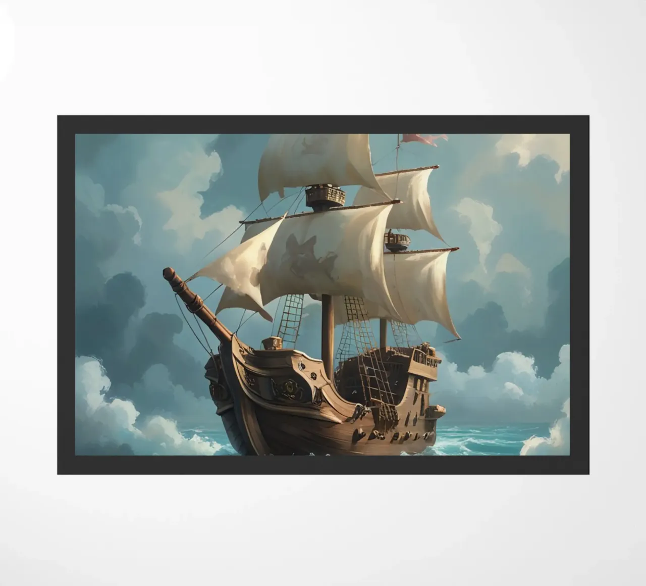 Galeone che naviga in mare aperto zerbino da DesignDoodle