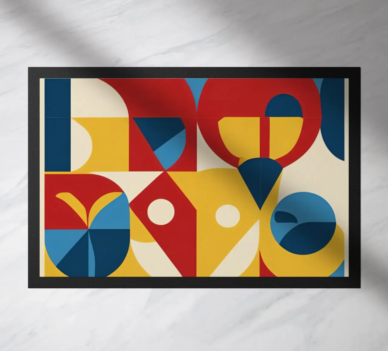 Composizione astratta geometrica con forme di animali zerbino da DesignDoodle