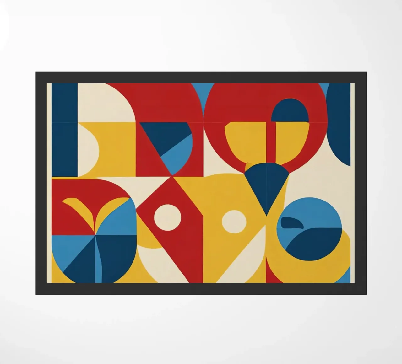 Composizione astratta geometrica con forme di animali zerbino da DesignDoodle