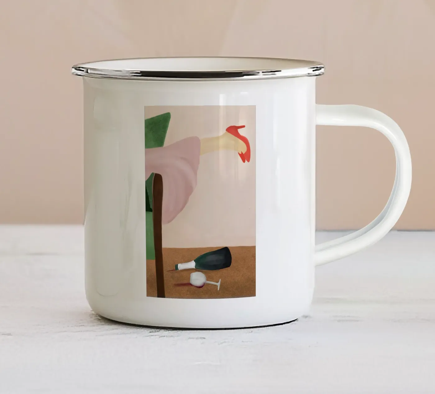 Singleday tazza in smalto da XOXO Arte