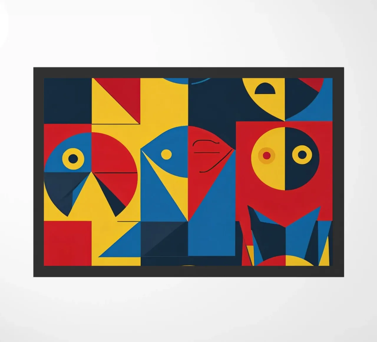 Composizione astratta geometrica con forme di animali zerbino da DesignDoodle