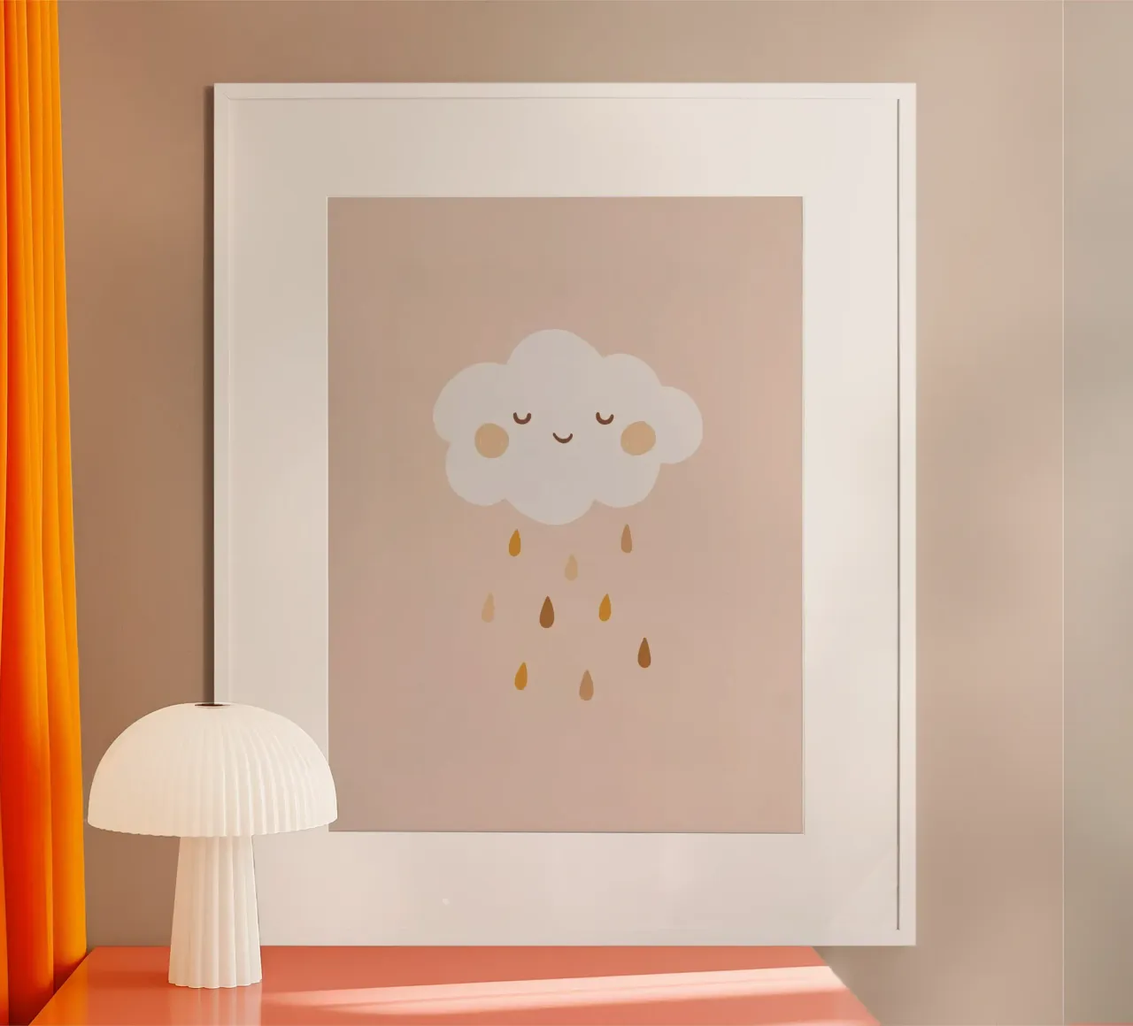 Smiling Cloud poster by Panait Ivascu