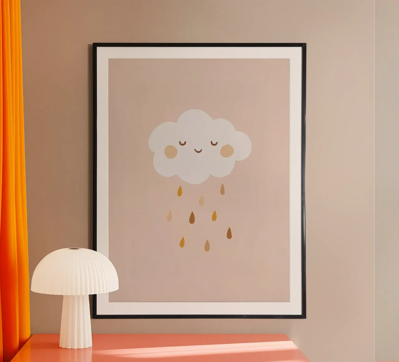 Smiling Cloud poster by Panait Ivascu