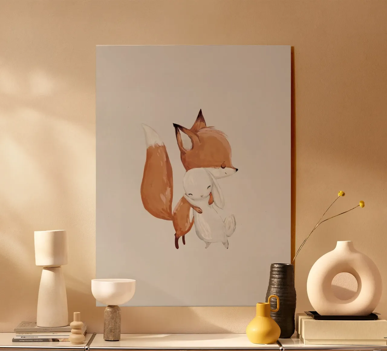 Volpe e coniglio plexiglass da Panait Ivascu