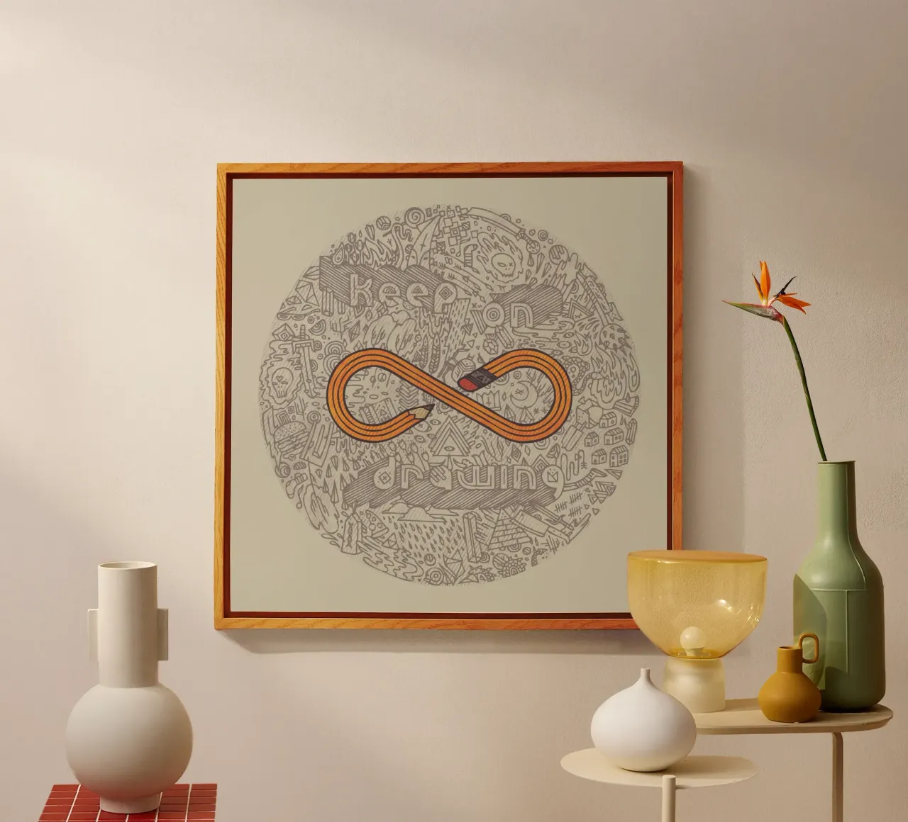 Keep On Drawing plexiglass da againstbound